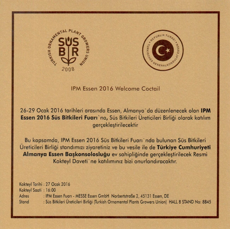 IPM Essen 2016 Welcome Coctail